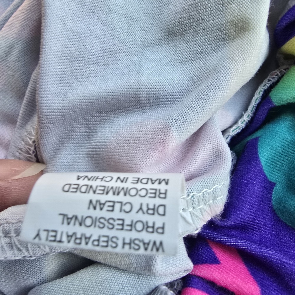 Groovy 60's Flower Power Hippie Bell‎ Bottom Pants And Glass Adult Costume XL - Picture 8 of 8